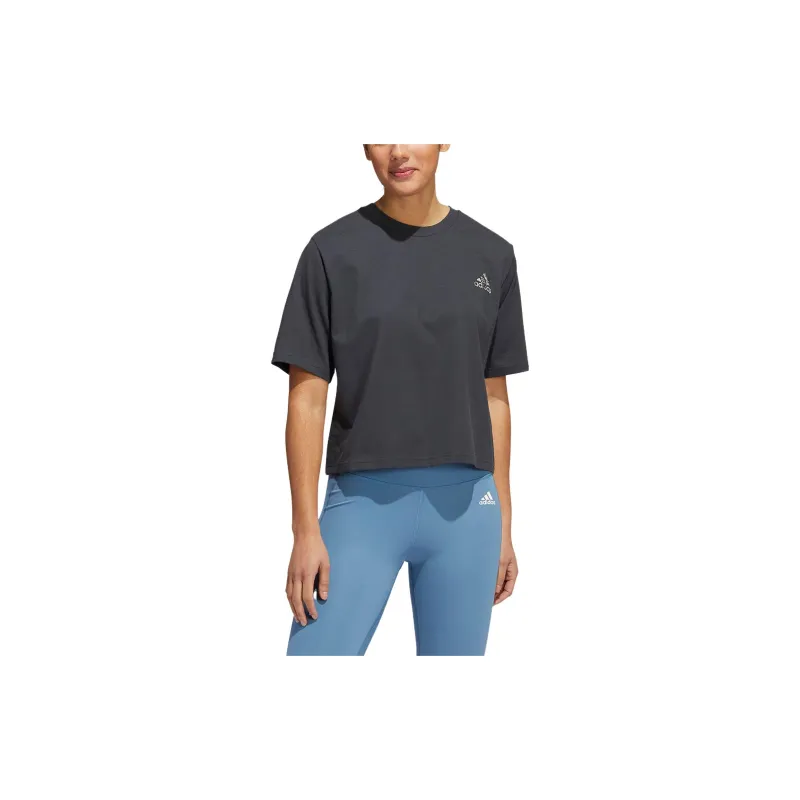 Adidas Crop Tops Women's Black-1