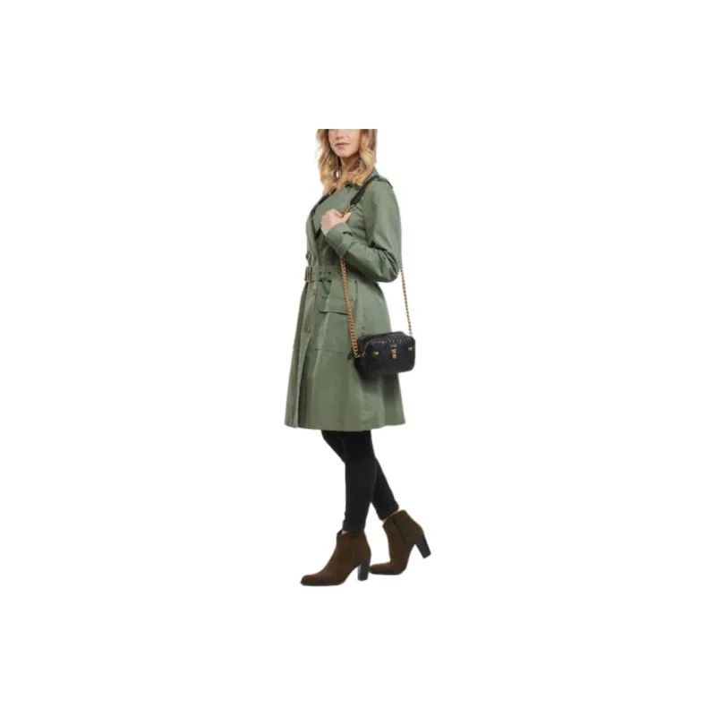 GUESS Trench Coat Women's Green-3