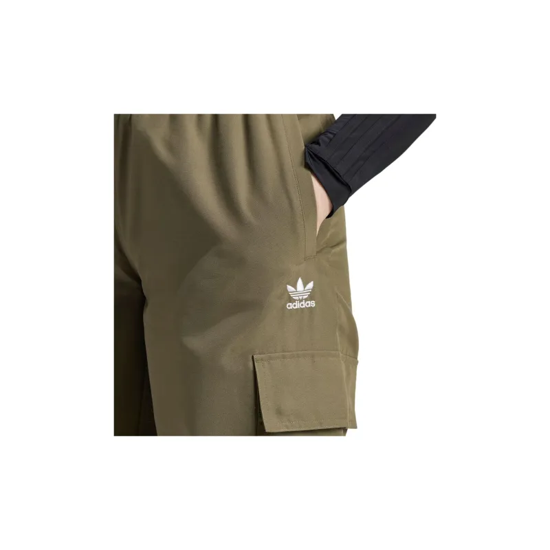 Adidas Originals Adicolor Cargo Pants Knitted Sports Pants Women's Green-3