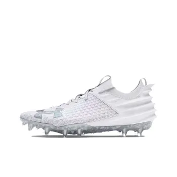 Under Armour Blur 2 Anti Slip Wear Resistant Soccer Shoes Men's White Silver