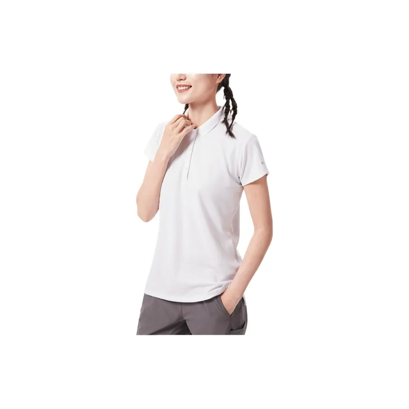 Columbia Polo Shirts Women's White-3