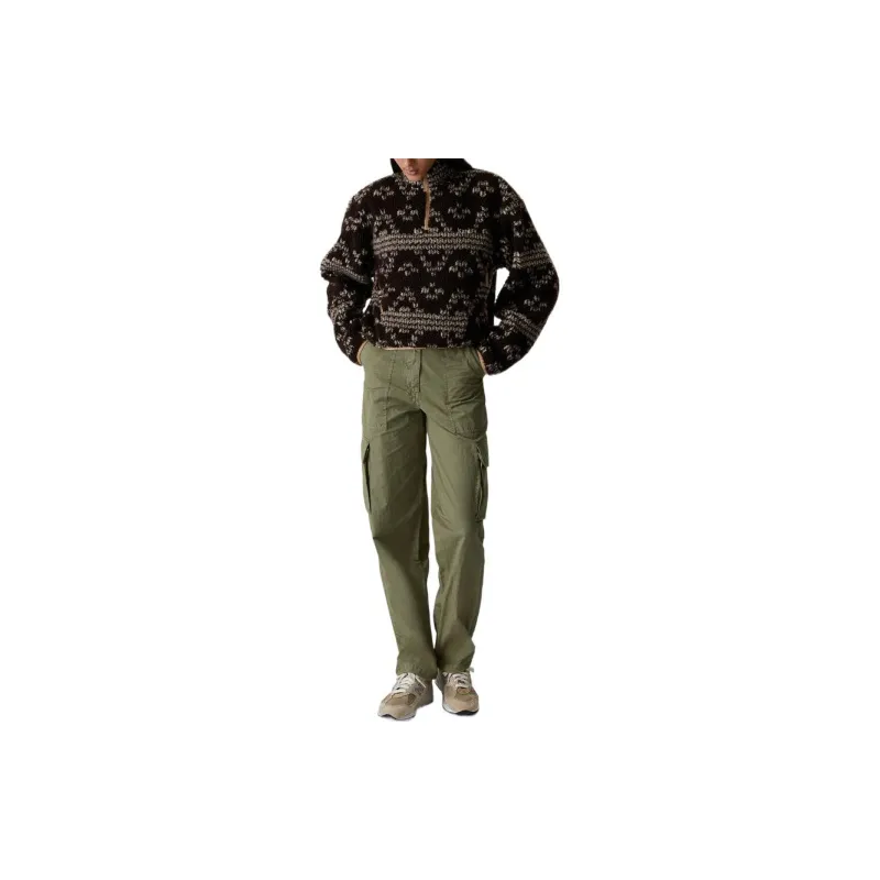 KITH Women's Reggie Jacquard Sherpa Quarter Zip 'Incognito'-2