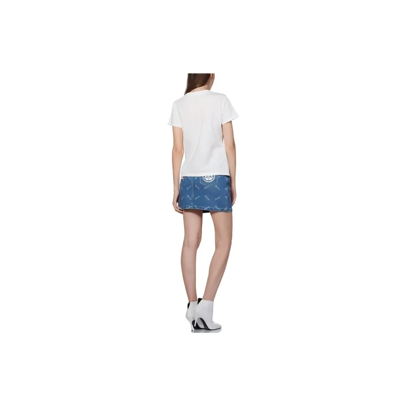 EVISU Denim Short Skirts Women's Denim Blue-5