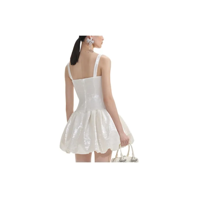 Self portrait Slip Dresses Women's Ivory White-2