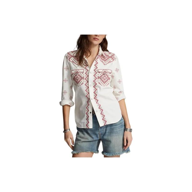 Ralph Lauren SS24 Shirt Women's White Paper-1