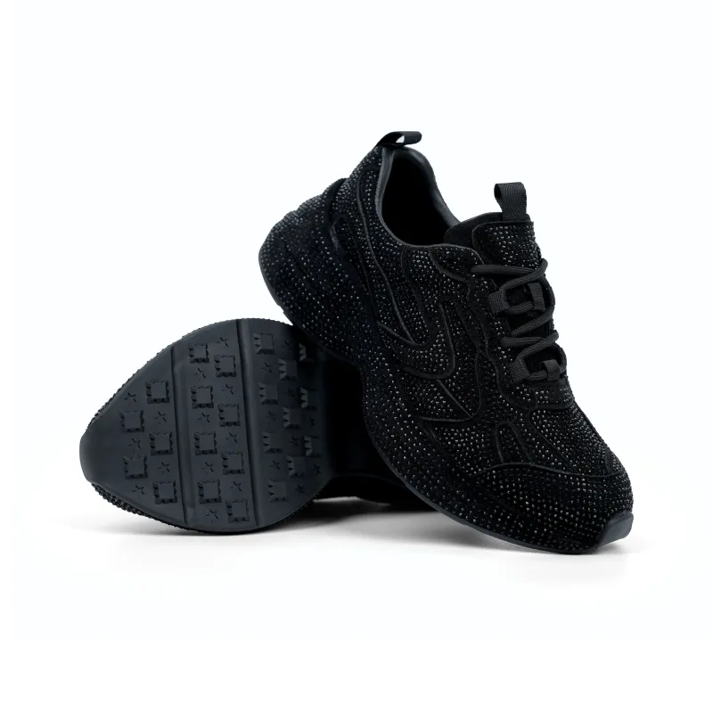 REBACCA Casual Shoes Women's Low Top Black/White-4