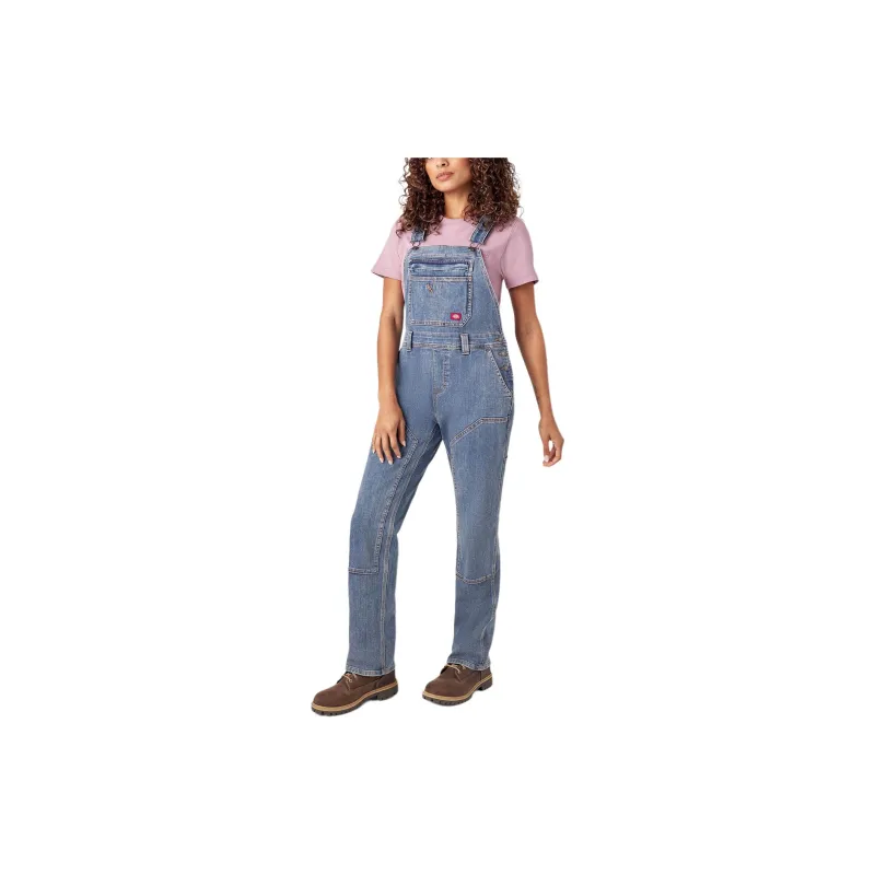 Dickies Double Front Bib Overalls Overalls Women's Blue-1