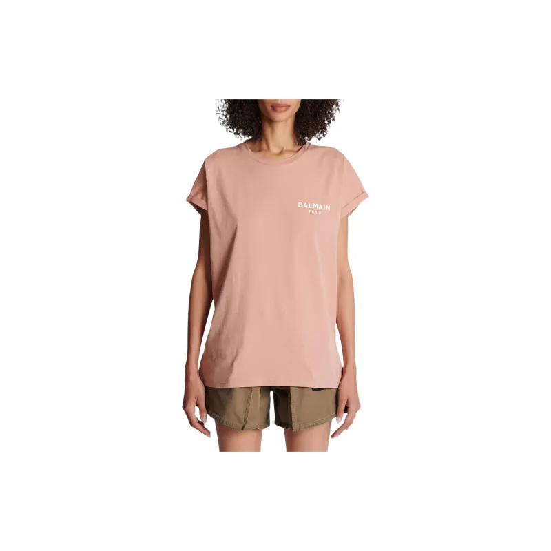 BALMAIN T-Shirts Women's Pink-3