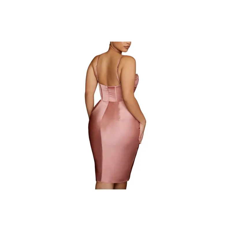 HOUSE OF CB Myrna Slip Dresses Women's Rose/Rose-9