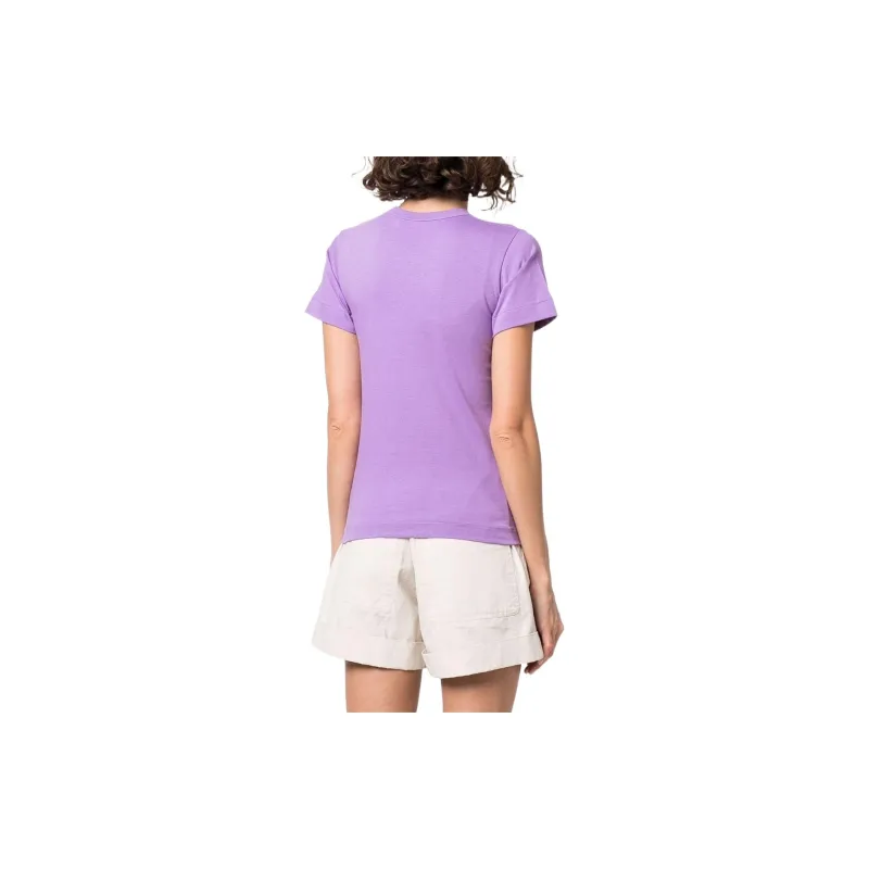 CDG T Shirts Women's Purple-3