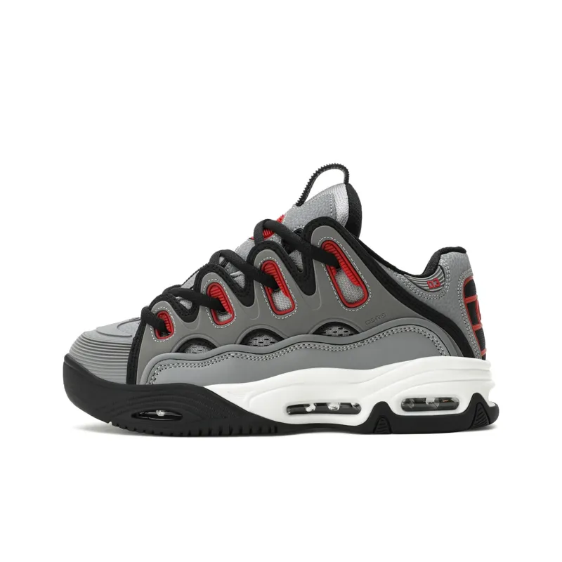 OSIRIS Skateboard Shoes Unisex Low Top Gray Red-0