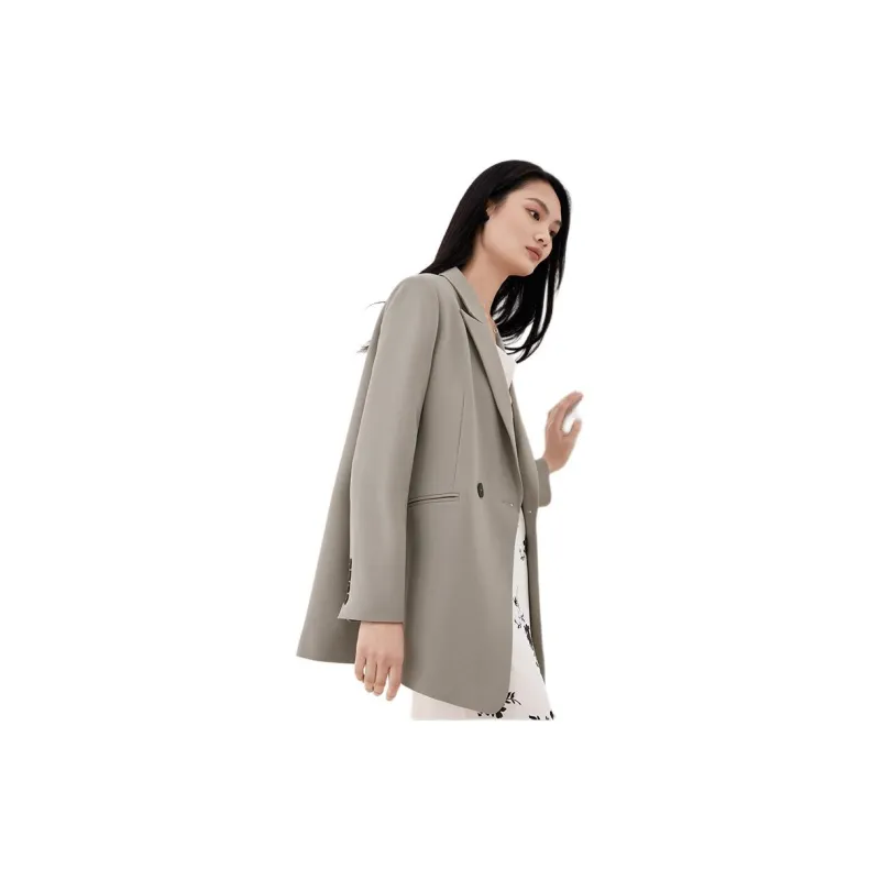 TKY SHOP Business Suit Women's Light Gray-4