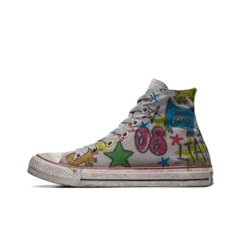 Converse Chuck Taylor All Star Anti-Slip Wear-Resistant High-Top Canvas Shoes Unisex Gray