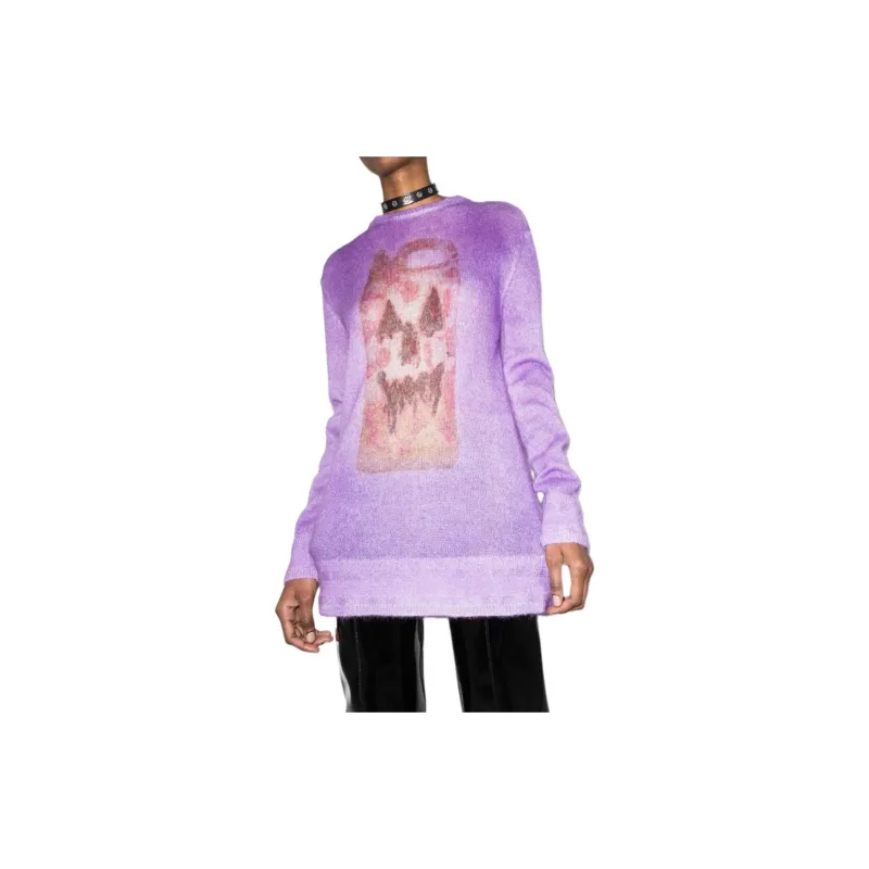 Givenchy Oversized Sweater With Ceramic Prints 'Mauve'-5