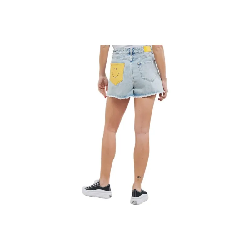 Desigual Denim Shorts Women's Blue-3