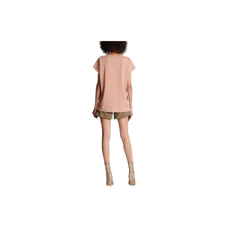 BALMAIN T-Shirts Women's Pink-2