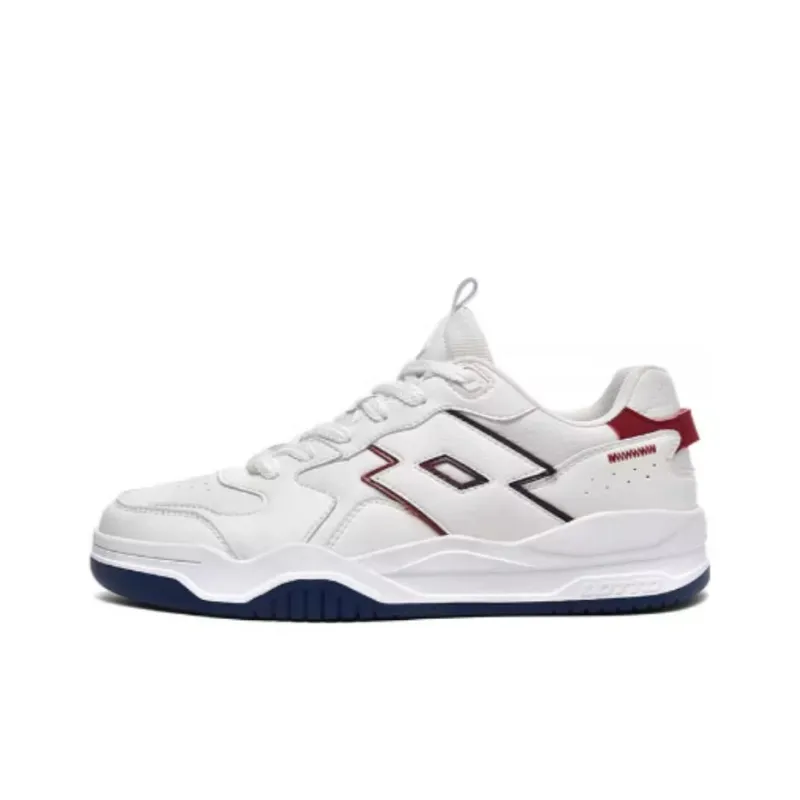 LOTTO Slip Resistant Low Top Skateboard Shoes Unisex White-0