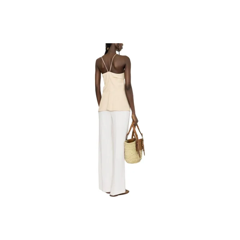TOTEME Draped Cotton Camisole Top-2