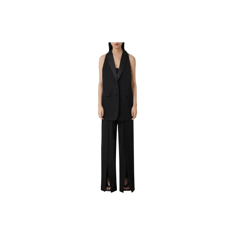 Burberry Wide Leg Trousers 'Black'-1