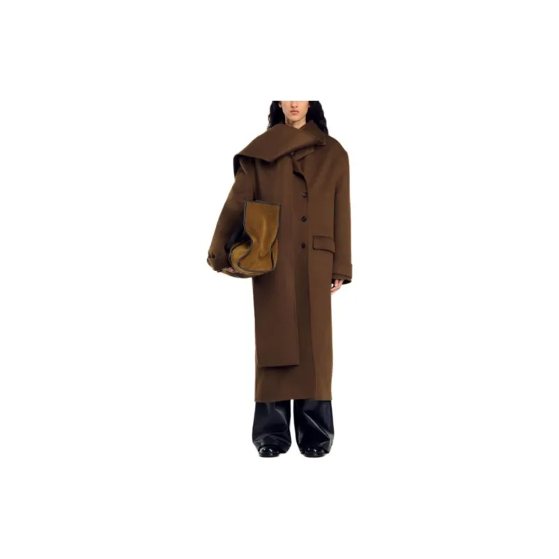 Sandro Double breasted Wool Coat-2