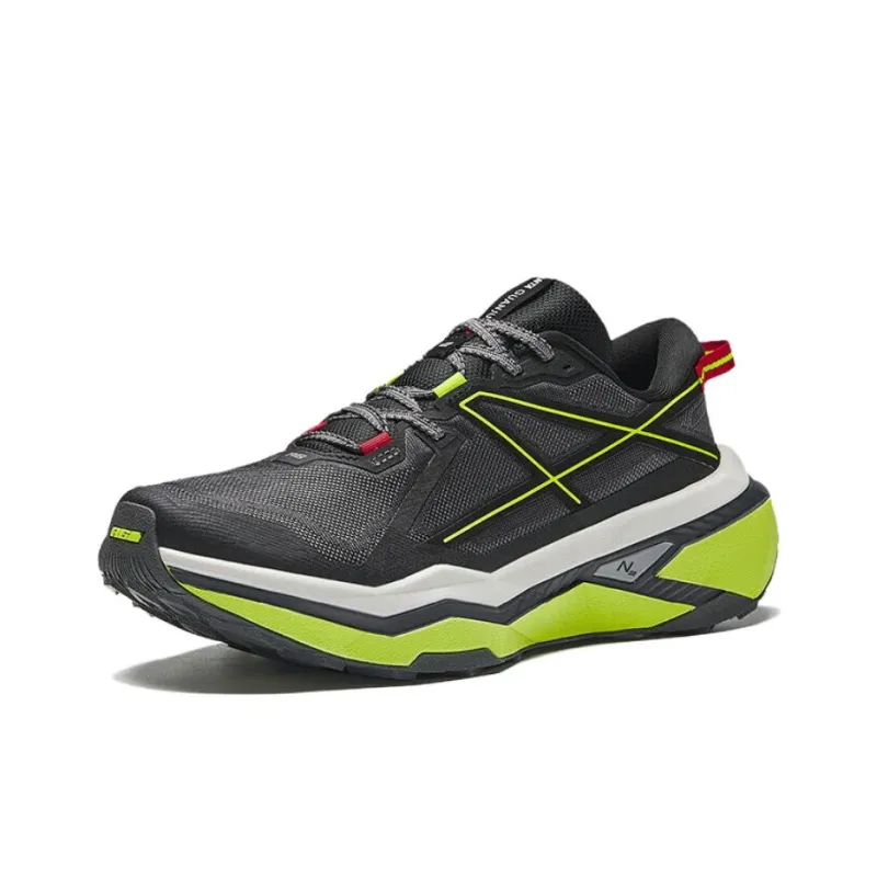 Anta Falcon Hunting Durable Cushioning Low Top Trail Running Running Shoes Men's Black Green-1