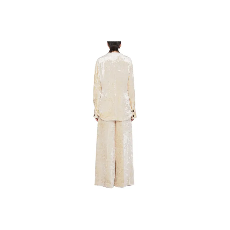 JIL SANDER Long sleeve Crushed velvet Shirt-2