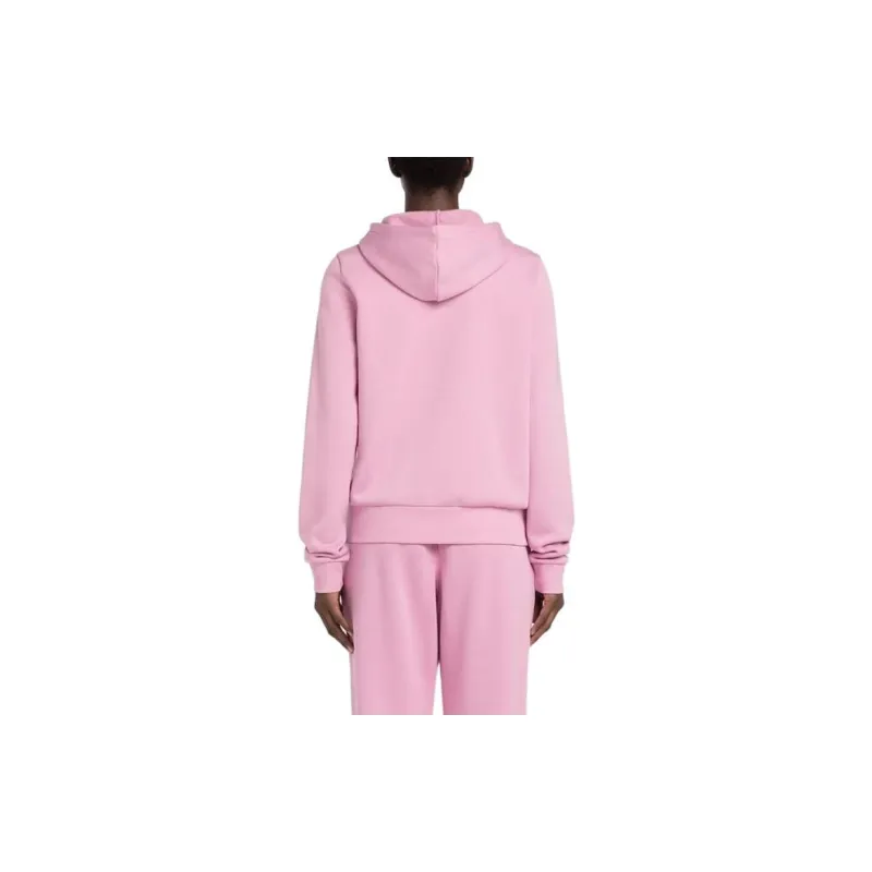 Reebok Identity Small Logo French Terry Hoodie Sweatshirt Women's Pink Jasmine-2