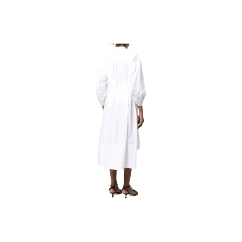 JIL SANDER Long-Sleeved Dresses Women's White-2