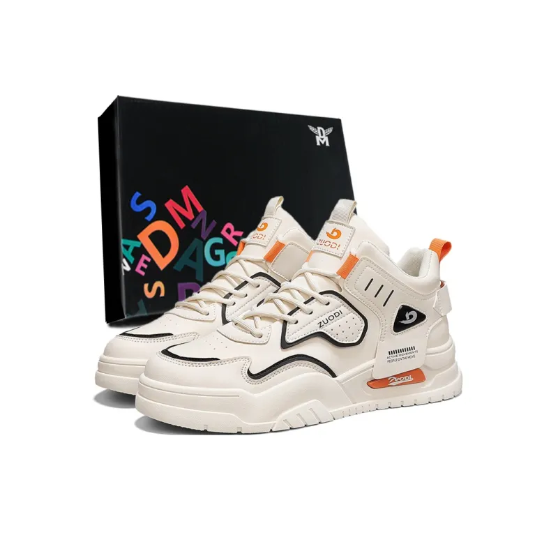 DM Wear-Resistant Height Increasing Mid-Top Skateboard Shoes Men's Box Included-5