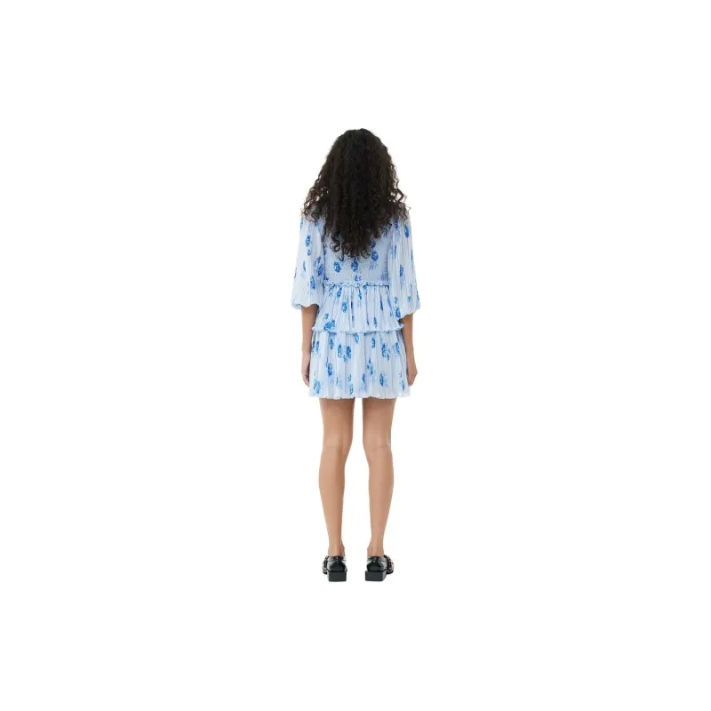 GANNI Allover Floral Printed Mini Dress-3