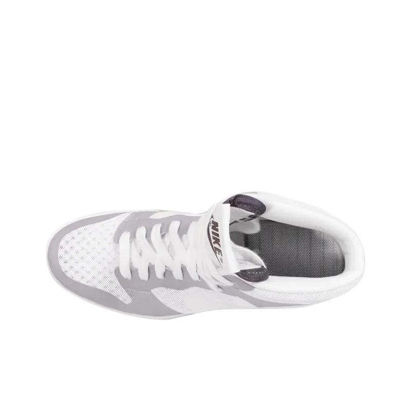 Nike Dunk High Sky Hi 2.0 Slip-Resistant Cushioning Wear-Resistant High-Top Skateboard Shoes Women's Gray White-2