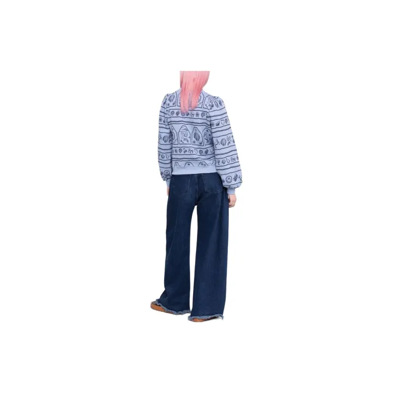 GANNI Sweatshirts Women's Blue-2