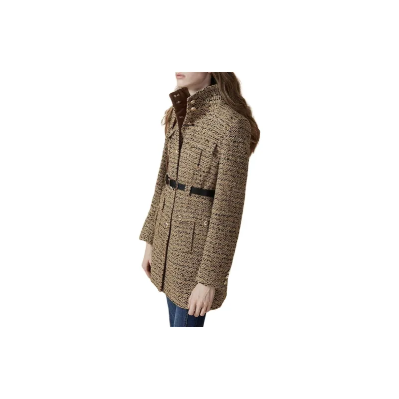 DKNY Coat Women's Coffee & Color-3