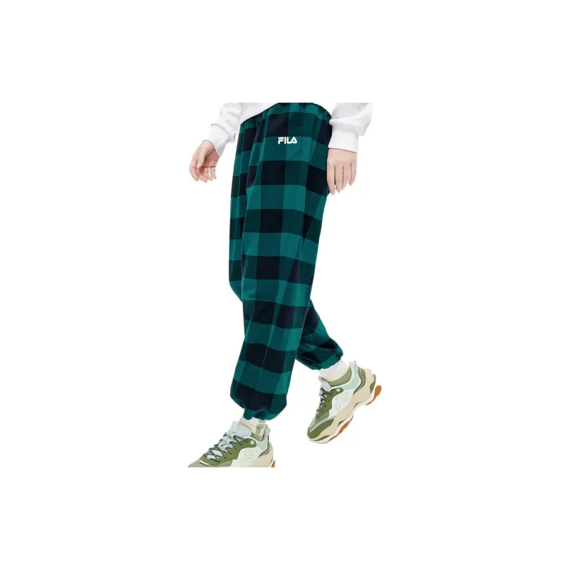 FILA FUSION BASEBALL Series Knitted Sports Pants Women's Navy-3