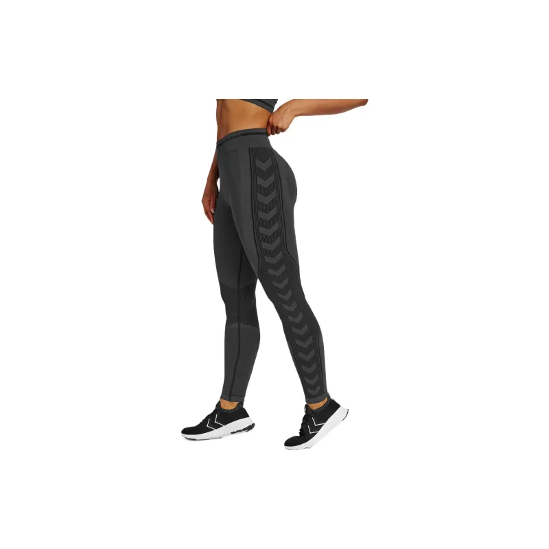 Hummel HmlMT LULU SEAMLESS SCRUNCH TIGHTS Knitted Sweatpants Women's Black-3