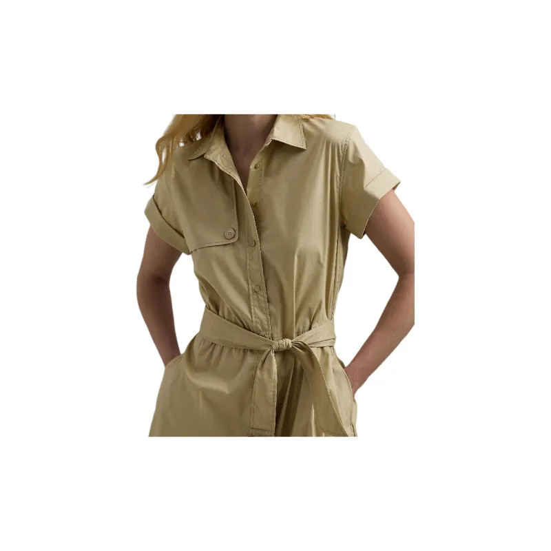 Polo Ralph Lauren FW24 Short-Sleeved Dresses Women's Birch Tree Brown-4