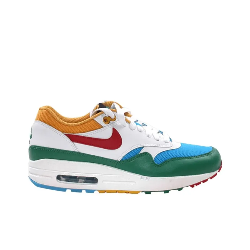 Nike Air Max 1 Anti-Slip Wear-Resistant Low-Top Casual Shoes Women's White-1