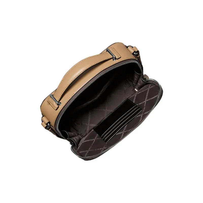 MICHAEL KORS Hudson Crocodile Embossed Leather Crossbody Bag-2