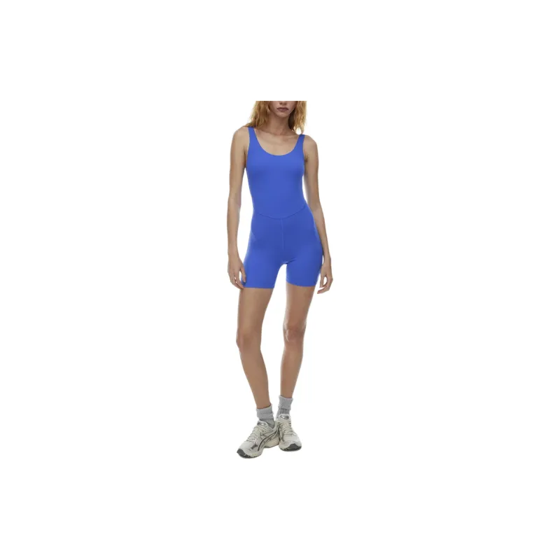 ARITZIA Golden BUTTER Sway Romper Bodysuits Women's Jazz Blue-2