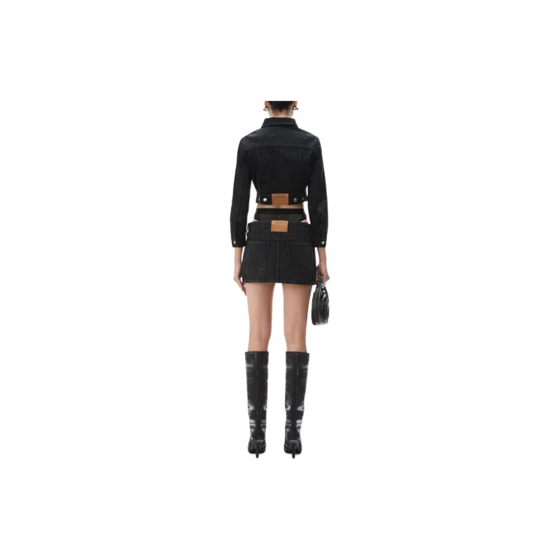 Alexander Wang Prestyle Hotfix Layered Mini Skirt-2