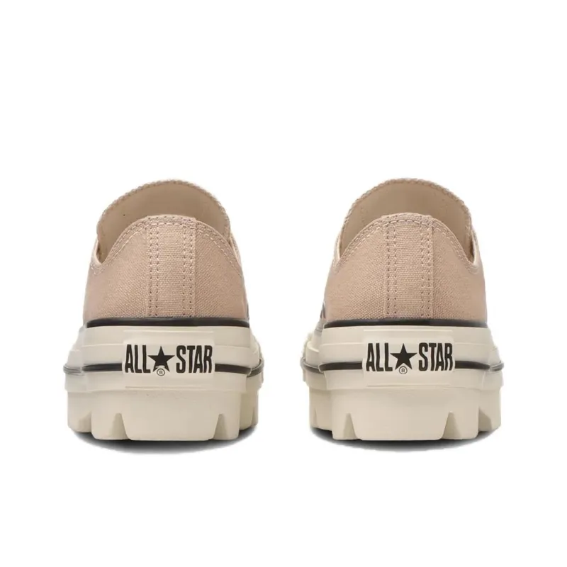 Converse All Star Anti Slip Wear Resistant Low Top Canvas Shoes Unisex Beige-3