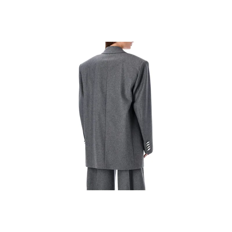 The Attico Single Breasted Oversized Blazer-2