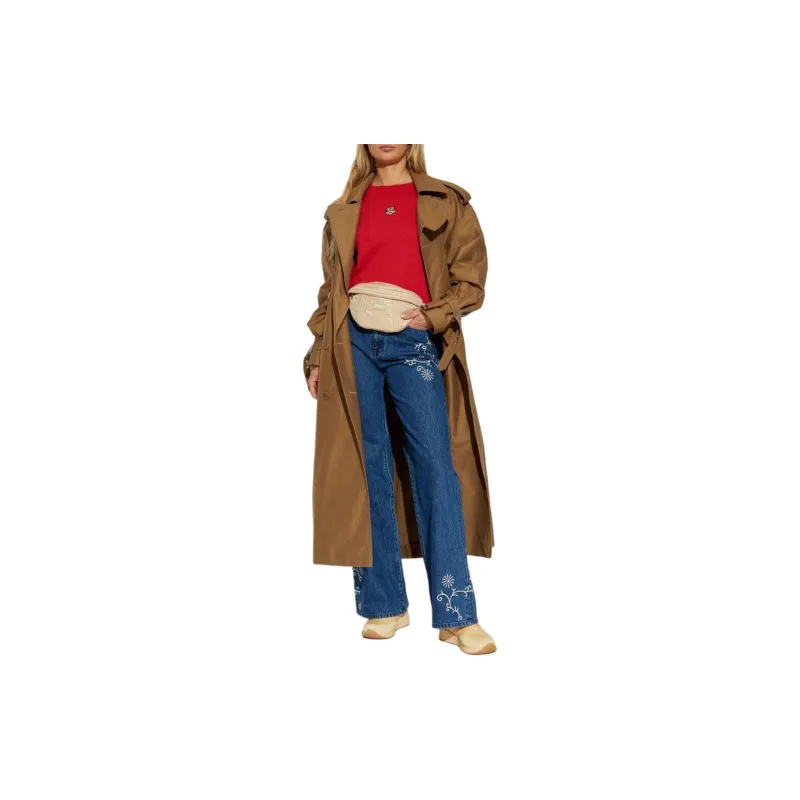 KENZO Floral Embroidered Wide Leg Jeans-3