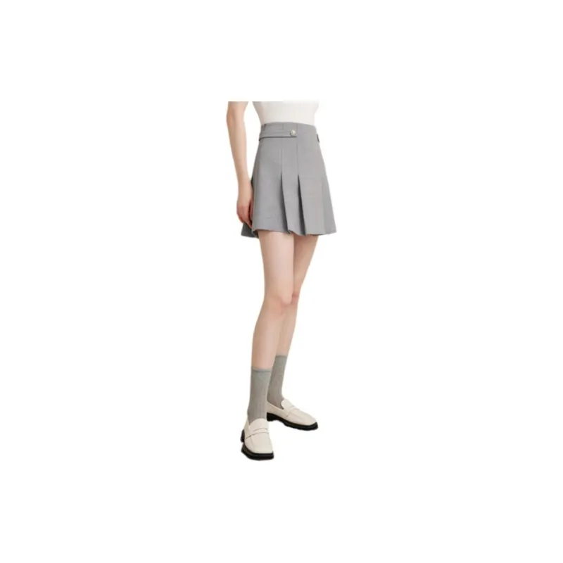 Goodland Casual Short Skirts Women's Gray-1