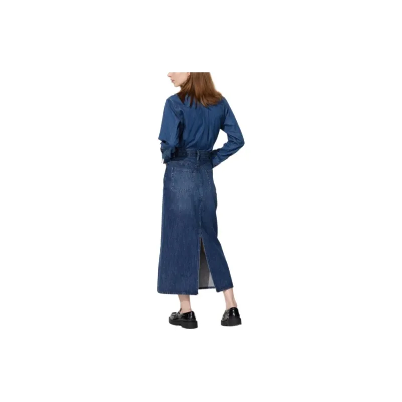 UNIQLO Denim Long Skirts Women's-3