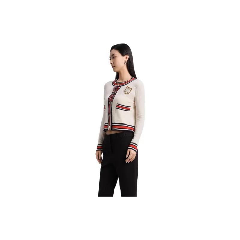 Blood Glitter Cashmere Sweater Women's White-1