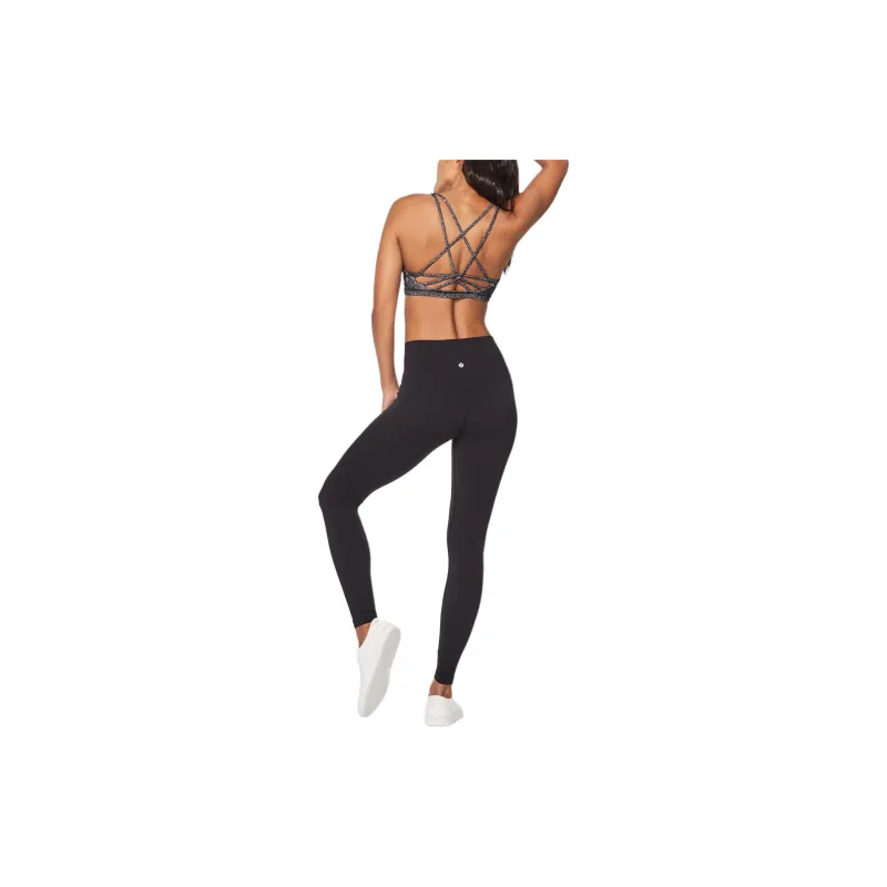 Lululemon Nulu™ Full Freedom Sports Underwear Women's Black/White Snowflake-4