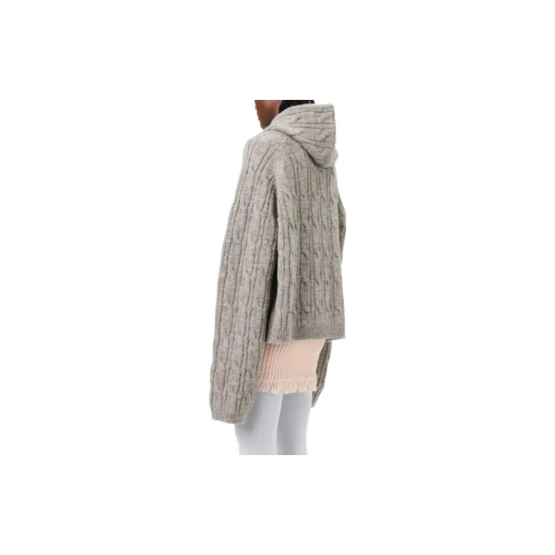 OUR LEGACY Wool Hooded Cardigan-6