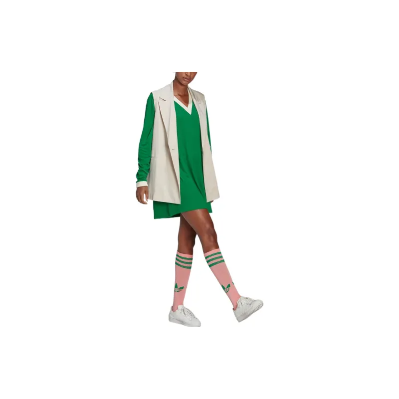 Adidas Originals Long Sleeved Dresses Women's Green-3