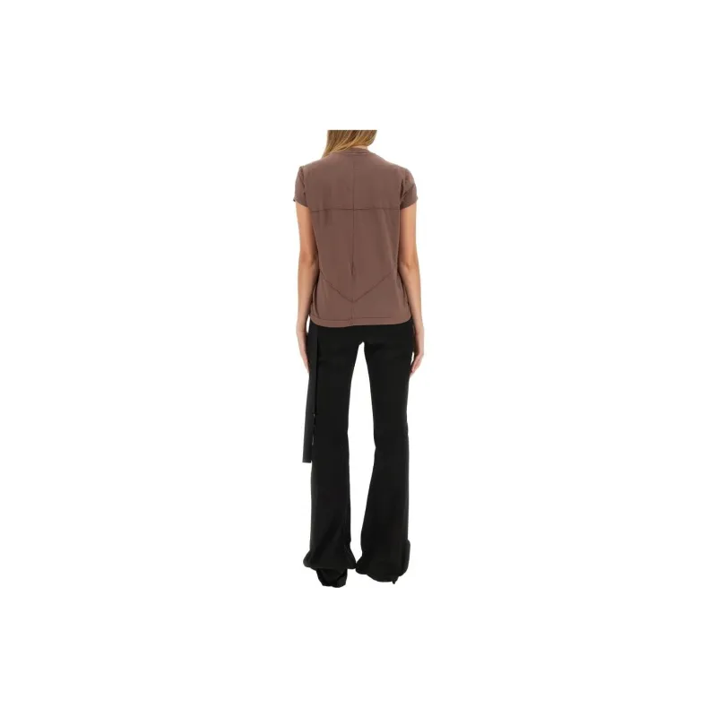Rick Owens DRKSHDW Tonal Stitching Crewneck T Shirt-2